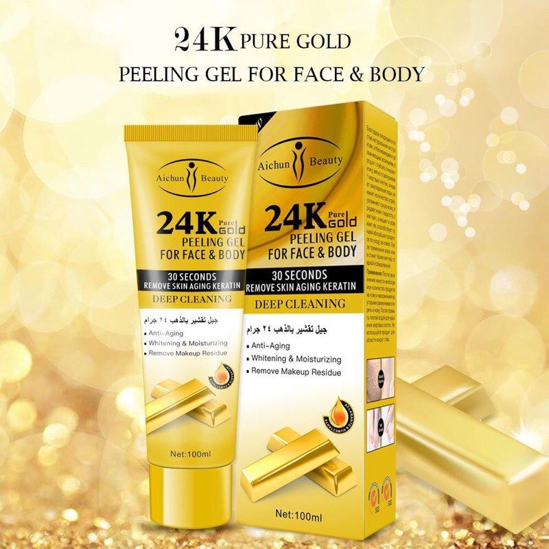 24k Pure Gold Peeling Gel For Face And Body
